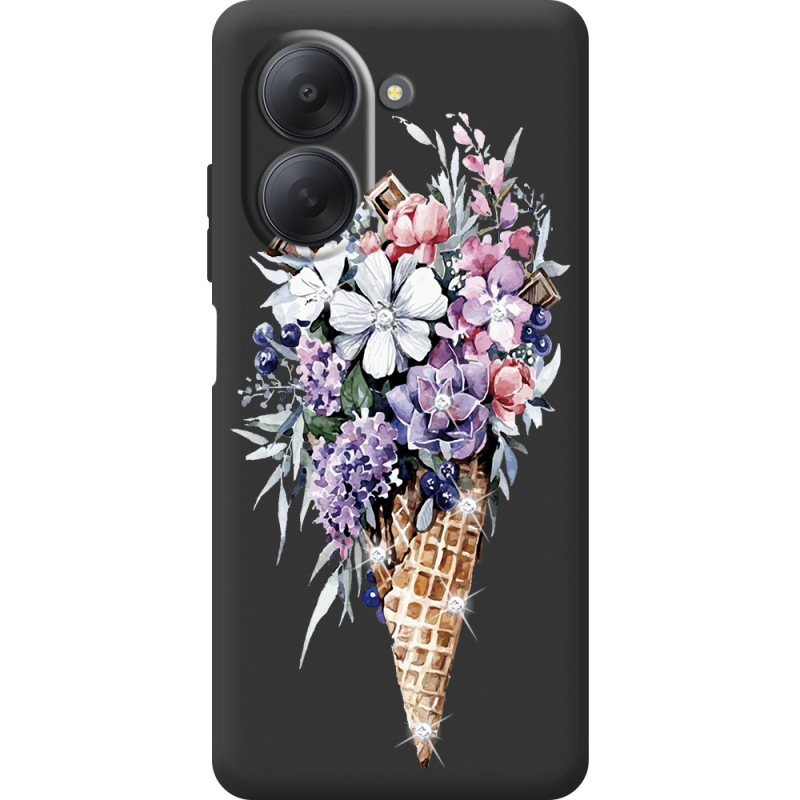 Чохол зі стразами Xiaomi Redmi A7 Ice Cream Flowers