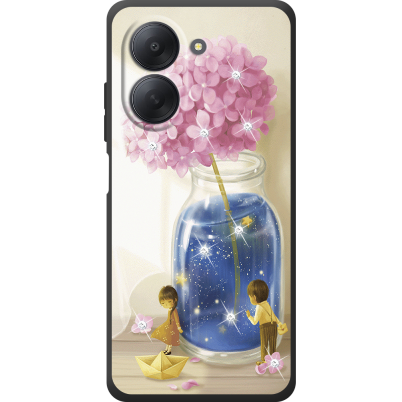 Чохол зі стразами Xiaomi Redmi A7 Little Boy and Girl