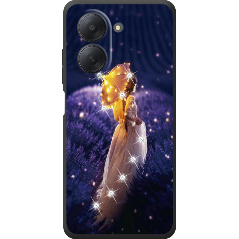 Чохол зі стразами Xiaomi Redmi A7 Girl with Umbrella