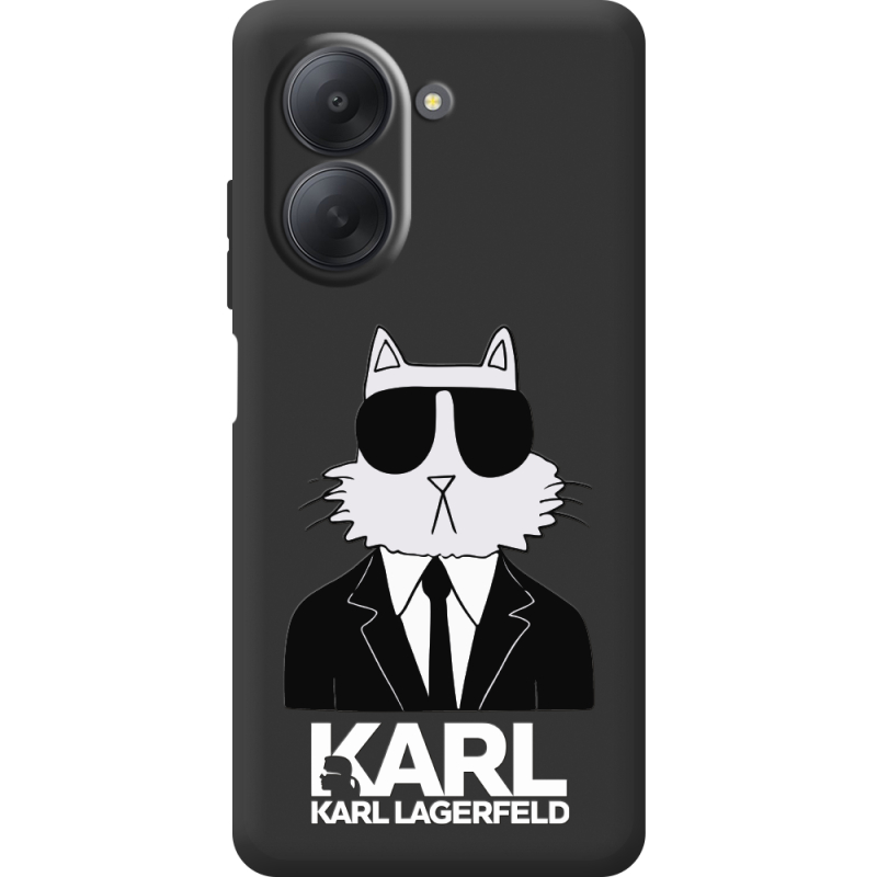 Чорний чохол BoxFace Xiaomi Redmi A7 Cat in Black