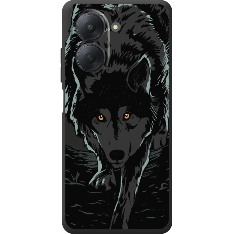 Чорний чохол BoxFace Xiaomi Redmi A7 Wolf