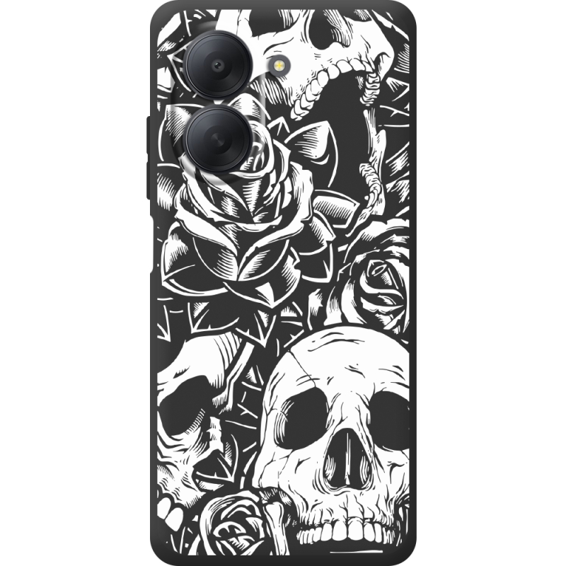 Чорний чохол BoxFace Xiaomi Redmi A7 Skull and Roses