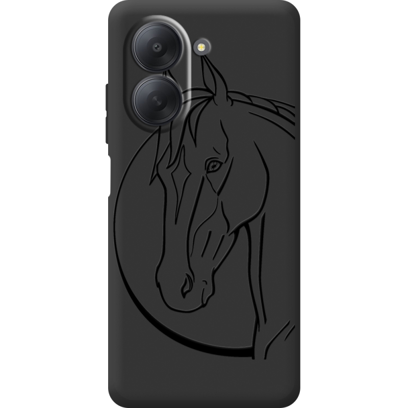 Чорний чохол BoxFace Xiaomi Redmi A7 Horse