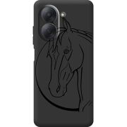 Чорний чохол BoxFace Xiaomi Redmi A7 Horse