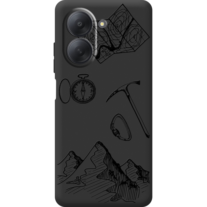 Чорний чохол BoxFace Xiaomi Redmi A7 Mountains