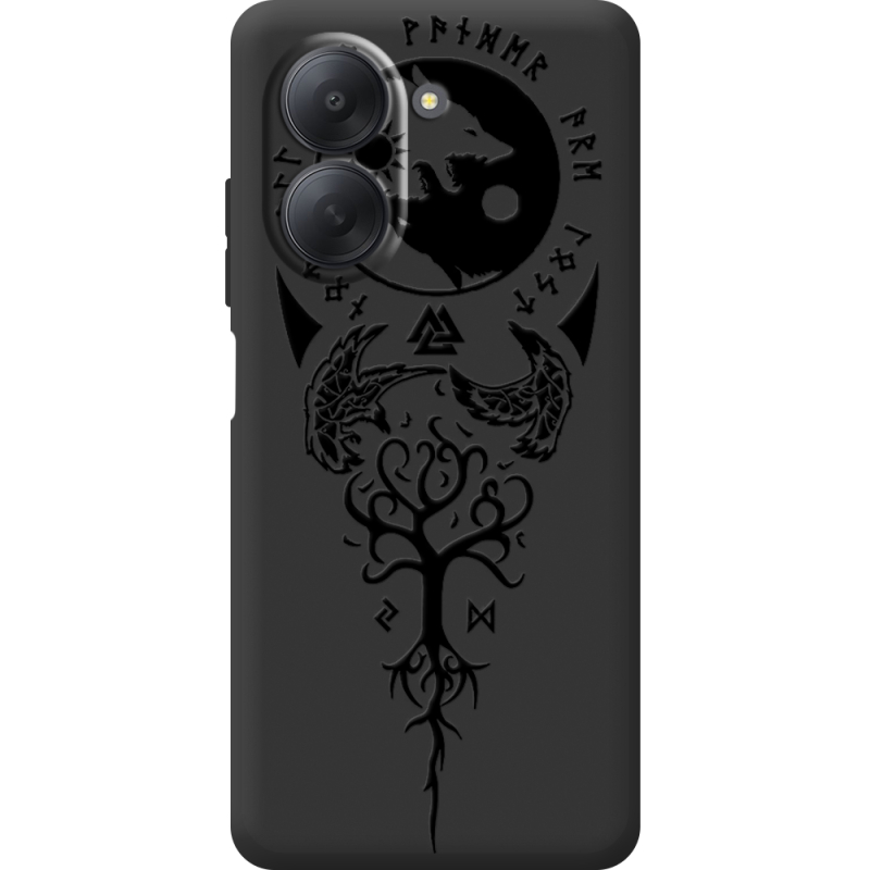 Чорний чохол BoxFace Xiaomi Redmi A7 Hugin and Munin