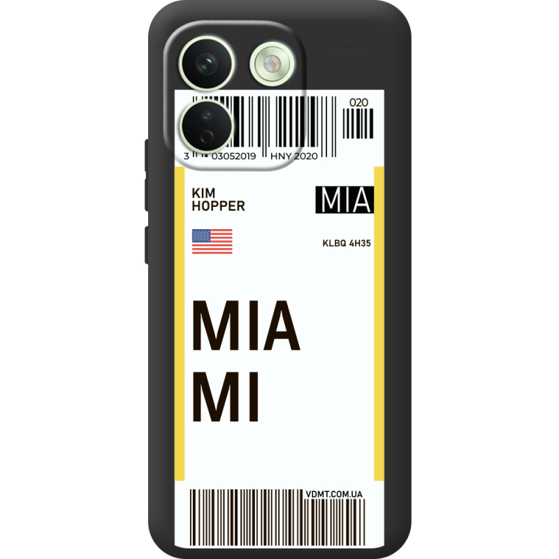 Прозорий чохол BoxFace Xiaomi Redmi Note 17 Pro Max Ticket Miami