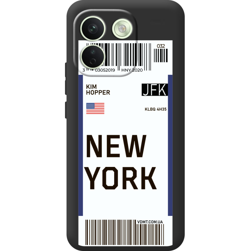 Прозорий чохол BoxFace Xiaomi Redmi Note 17 Pro Max Ticket New York