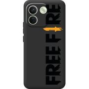Прозорий чохол BoxFace Xiaomi Redmi Note 17 Pro Max Free Fire Black Logo