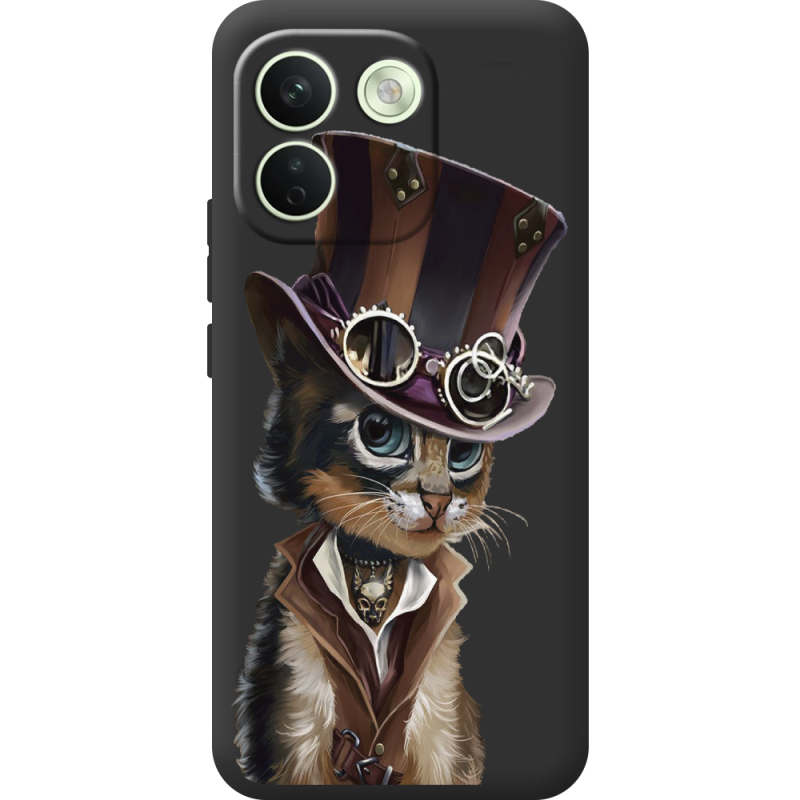 Прозорий чохол BoxFace Xiaomi Redmi Note 17 Pro Max Steampunk Cat
