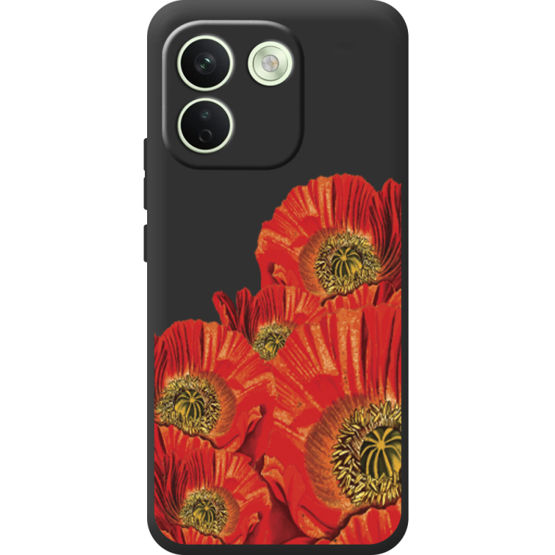 Прозорий чохол BoxFace Xiaomi Redmi Note 17 Pro Max Red Poppies
