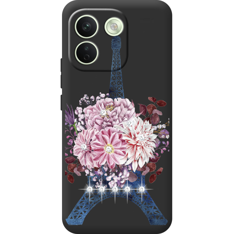 Чохол зі стразами Xiaomi Redmi Note 17 Pro Max Eiffel Tower