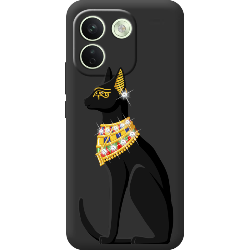 Чохол зі стразами Xiaomi Redmi Note 17 Pro Max Egipet Cat