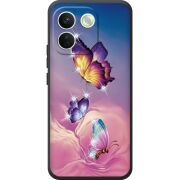 Чохол зі стразами Xiaomi Redmi Note 17 Pro Max Butterflies