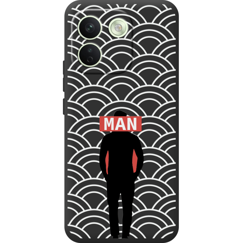 Чорний чохол BoxFace Xiaomi Redmi Note 17 Pro Max Man Pattern
