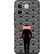 Чорний чохол BoxFace Xiaomi Redmi Note 17 Pro Max Man Pattern