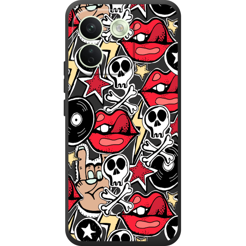 Чорний чохол BoxFace Xiaomi Redmi Note 17 Pro Max Rock Graffiti