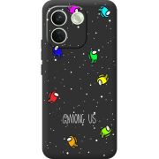 Чорний чохол BoxFace Xiaomi Redmi Note 17 Pro Max Among Us Invisible
