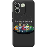 Чорний чохол BoxFace Xiaomi Redmi Note 17 Pro Max Among Us Impostors