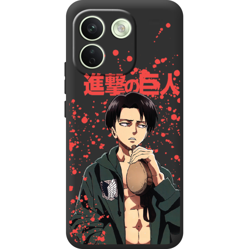Чорний чохол BoxFace Xiaomi Redmi Note 17 Pro Max Атака Титанов Леви