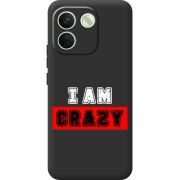 Чорний чохол BoxFace Xiaomi Redmi Note 17 Pro Max I'm Crazy