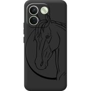 Чорний чохол BoxFace Xiaomi Redmi Note 17 Pro Max Horse