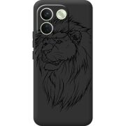 Чорний чохол BoxFace Xiaomi Redmi Note 17 Pro Max Lion