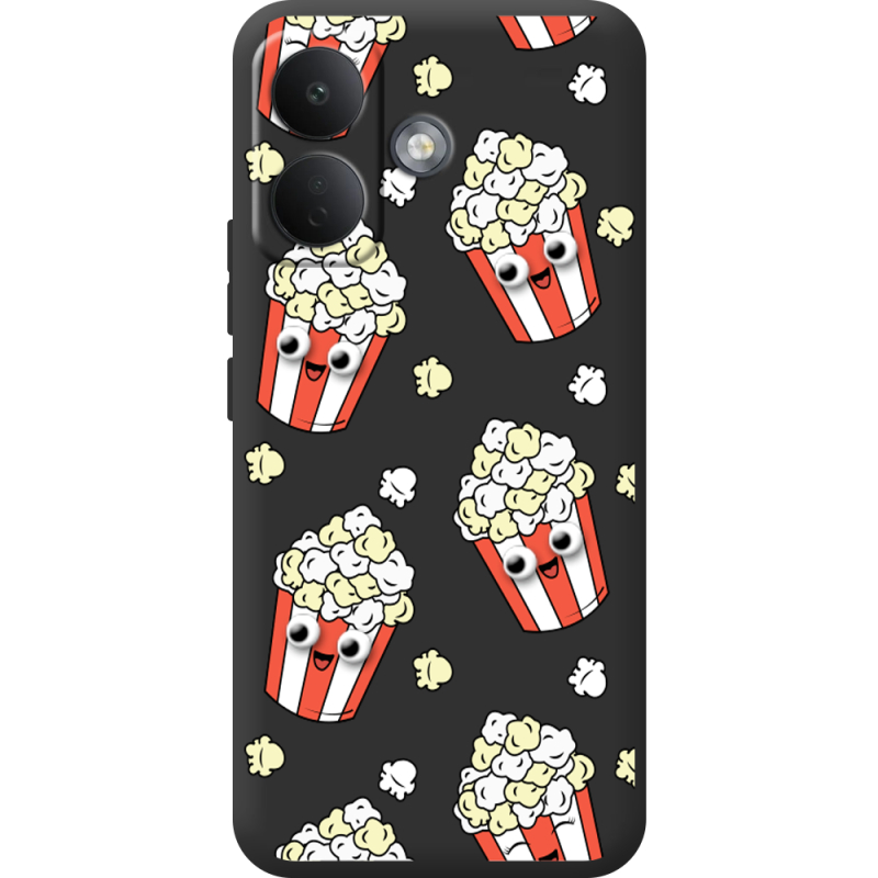Прозорий чохол BoxFace Poco X8 5G с 3D-глазками Popcorn