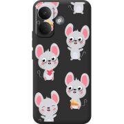 Прозорий чохол BoxFace Poco X8 5G с 3D-глазками Mouse