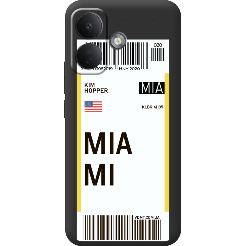 Прозорий чохол BoxFace Poco X8 5G Ticket Miami