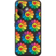 Прозорий чохол BoxFace Poco X8 5G Hippie Flowers