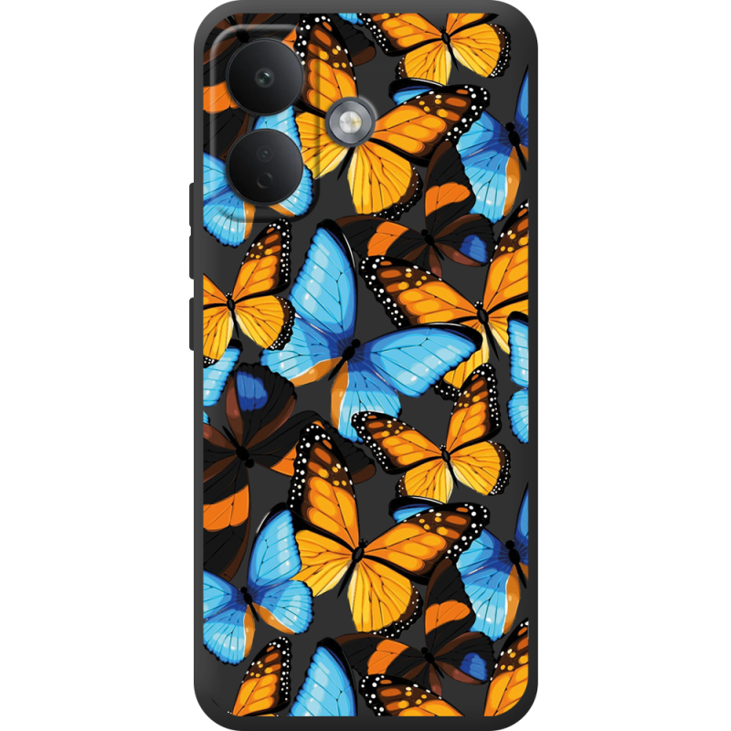 Прозорий чохол BoxFace Poco X8 5G Butterfly Morpho