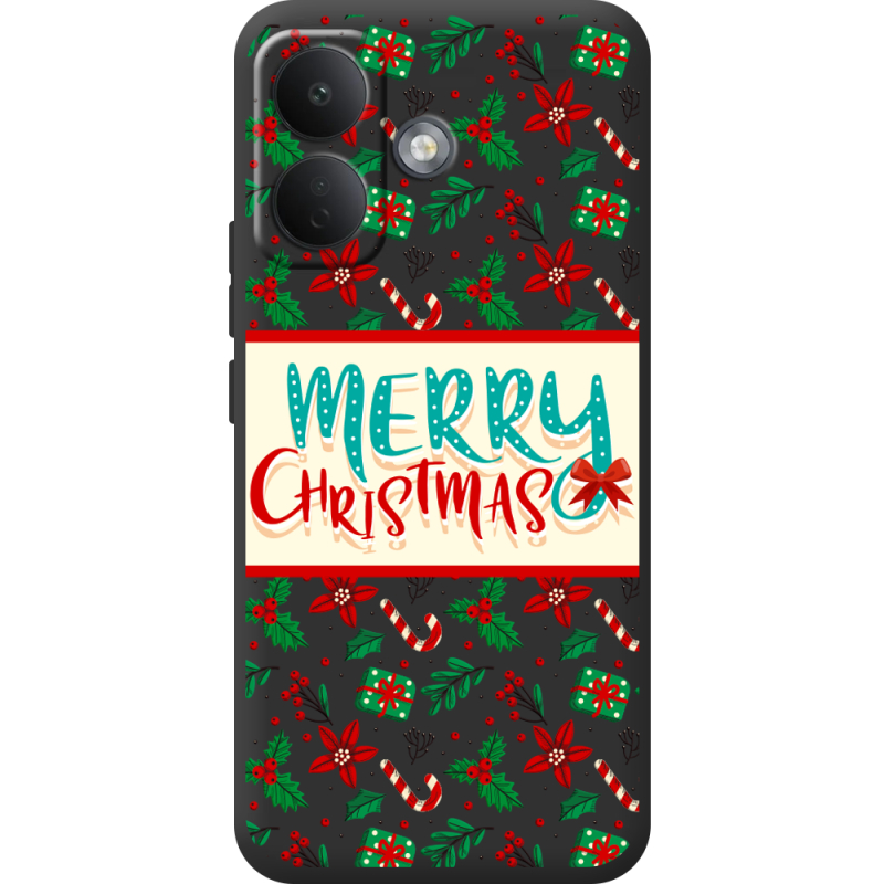 Прозорий чохол BoxFace Poco X8 5G Vintage Christmas Pattern