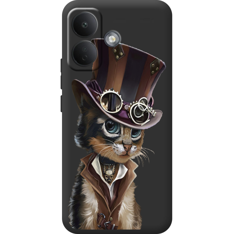 Прозорий чохол BoxFace Poco X8 5G Steampunk Cat