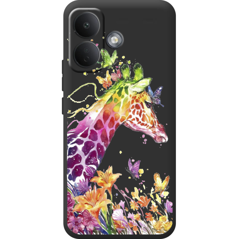 Прозорий чохол BoxFace Poco X8 5G Colorful Giraffe