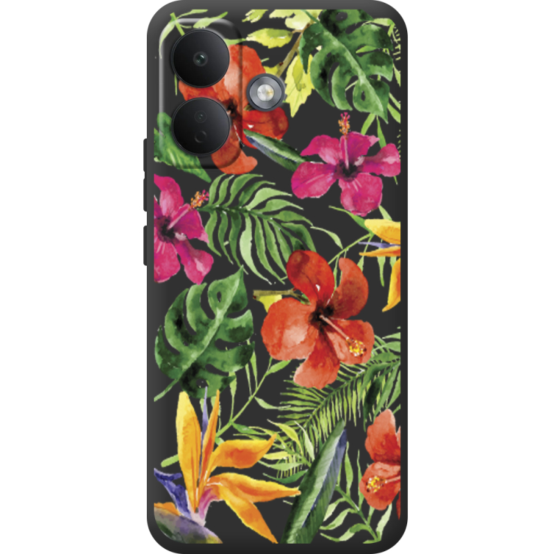 Прозорий чохол BoxFace Poco X8 5G Tropical Flowers