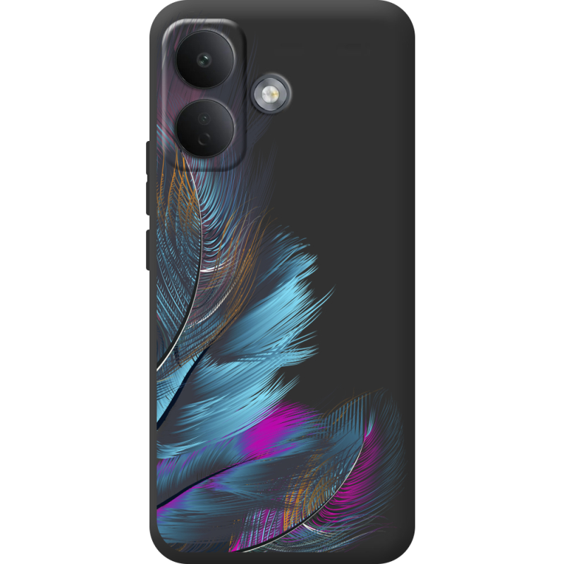 Прозорий чохол BoxFace Poco X8 5G Feathers
