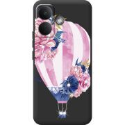 Чохол зі стразами Poco X8 5G Pink Air Baloon