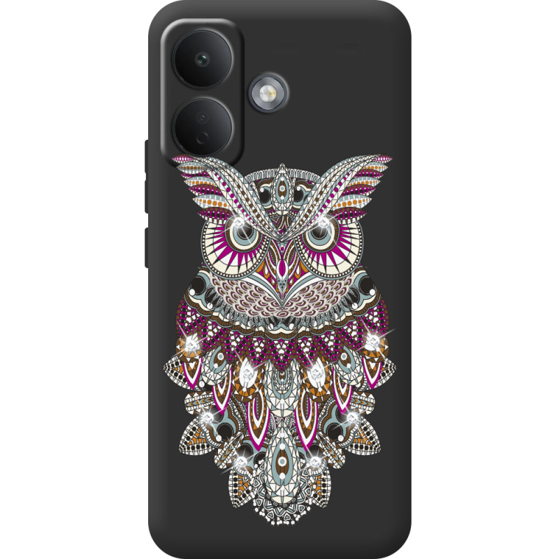 Чохол зі стразами Poco X8 5G Owl