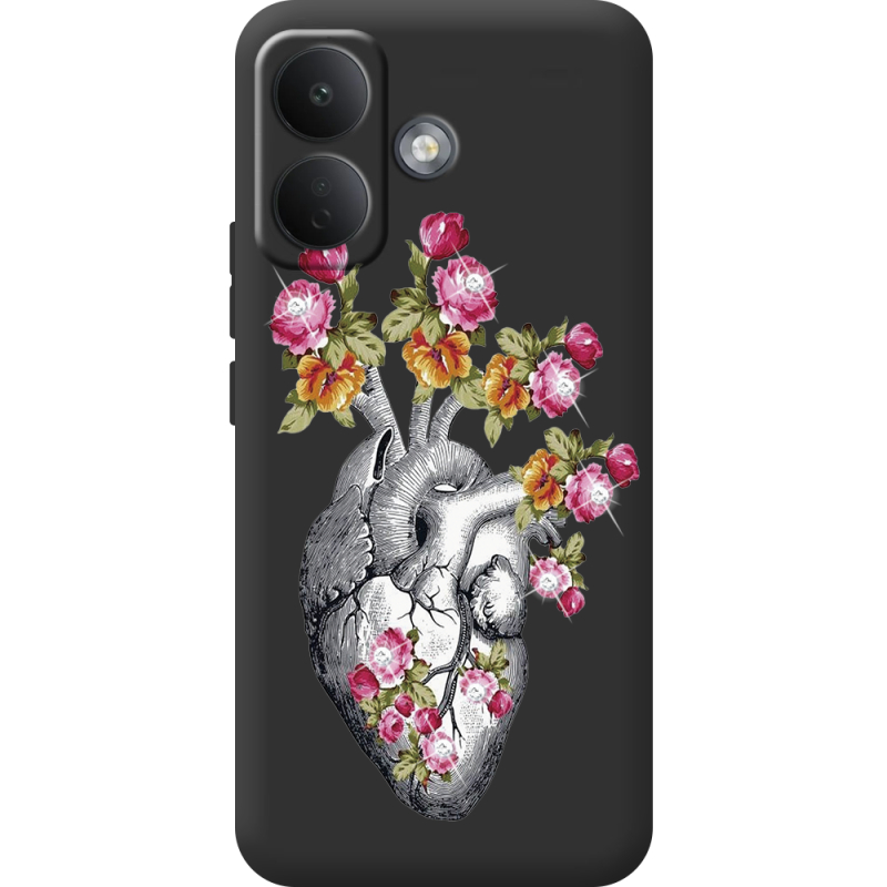Чохол зі стразами Poco X8 5G Heart