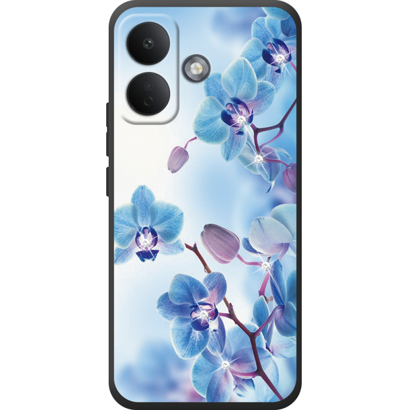 Чохол зі стразами Poco X8 5G Orchids