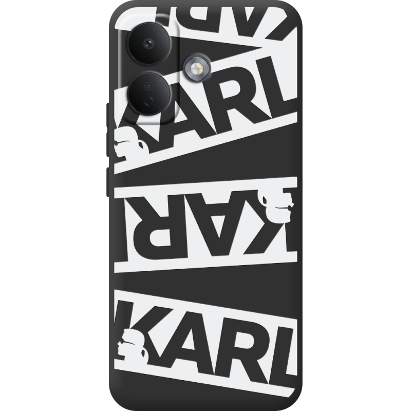 Чорний чохол BoxFace Poco X8 5G White Karl
