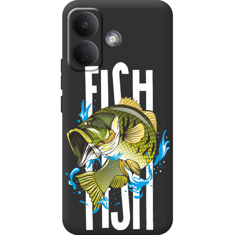 Чорний чохол BoxFace Poco X8 5G Fish