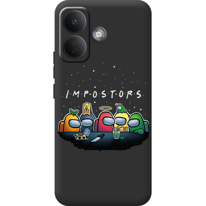 Чорний чохол BoxFace Poco X8 5G Among Us Impostors