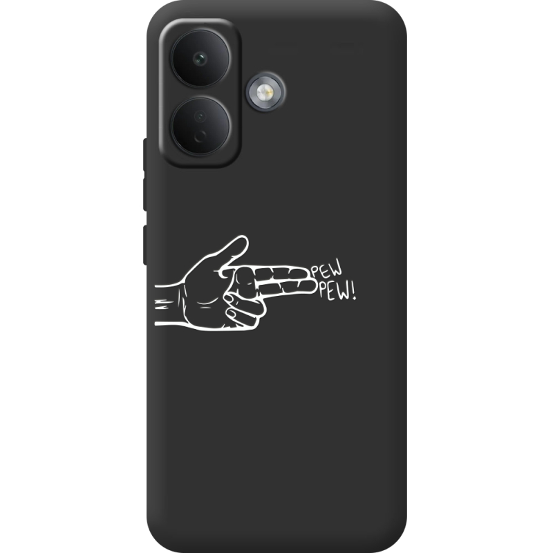 Чорний чохол BoxFace Poco X8 5G Pew Pew