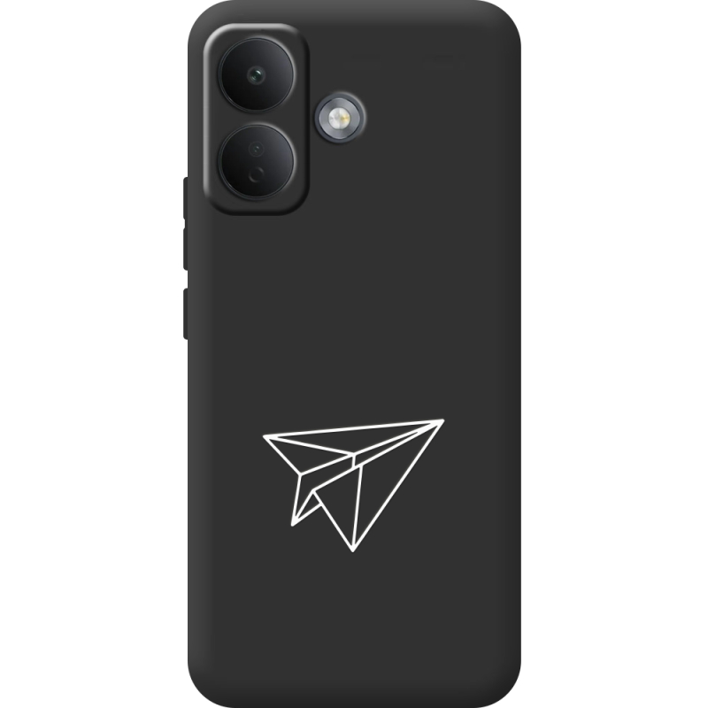 Чорний чохол BoxFace Poco X8 5G Paper Plane