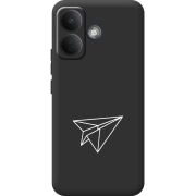 Чорний чохол BoxFace Poco X8 5G Paper Plane