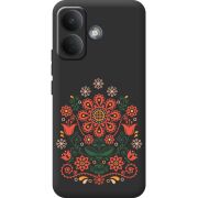 Чорний чохол BoxFace Poco X8 5G Ukrainian Ornament
