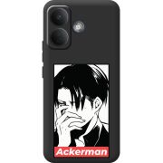 Чорний чохол BoxFace Poco X8 5G Attack On Titan - Ackerman