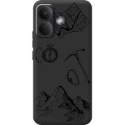 Чорний чохол BoxFace Poco X8 5G Mountains
